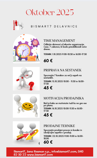 Poslovne delavnice oktober 2025