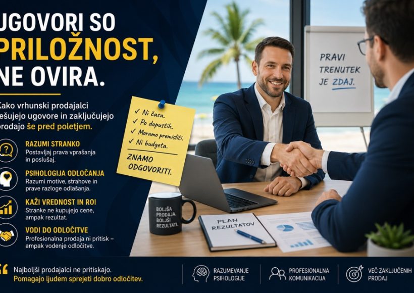 Prodaja in ugovori pred poletjem